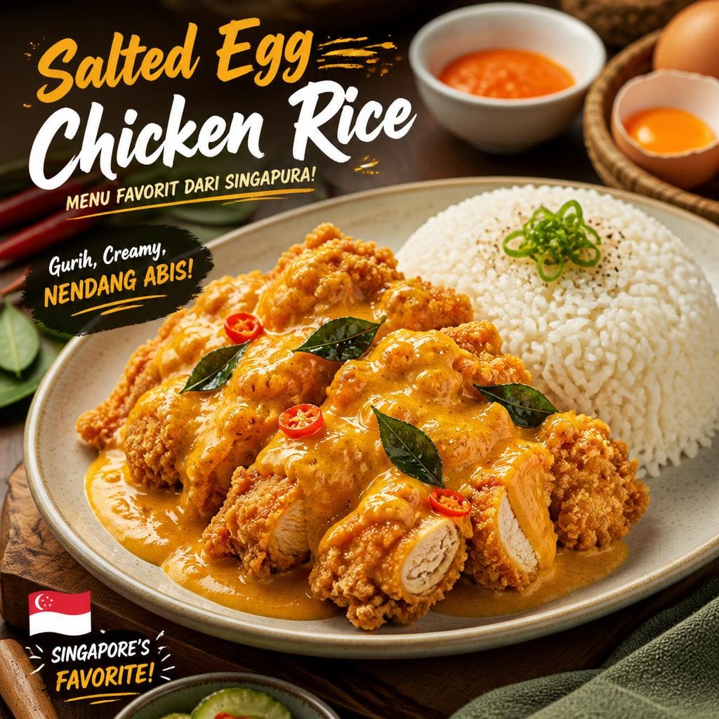 Salted Egg Chicken Rice D’ Cost Seafood